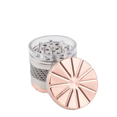 China Herb Metal Cigarette Accessories Grinding Smoking Tobacco Herb Grinder Hot Custom Logo Tobacco Zinc for sale
