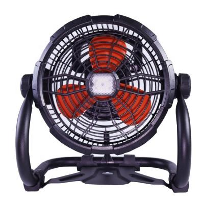 China Stepless Speed Regulation Rechargeable With Light Price Portable Electric Battery With Led DC Floor With Solar Panel Power Solar Camping Fan for sale