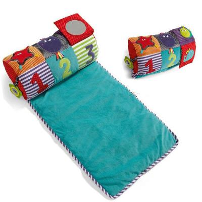 China Eco-freindly Plush Stuffed Comforter Baby Play Rising Blanket Play Mat Pad Quilt Lying Down Pillow Buzzer Paper for sale