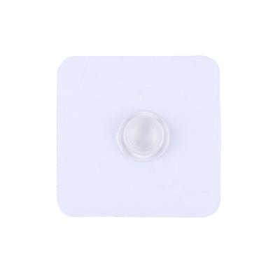 China Transparent Plastic Round Right Angle Round Free Punch Buckle Nail Accessories Buckle Traceless Multiple No--Punch Buckle Paste Transparent Right Angle Buckle Nail for sale
