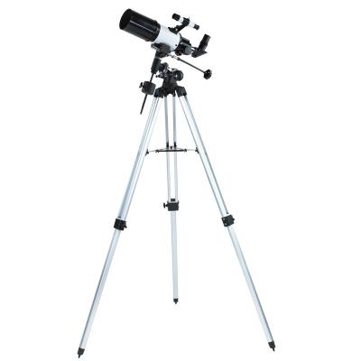 China Telescopio educativo del refractor de EQIE Quatorial 80m m para los niños en venta