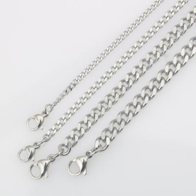China Other Wholesale Stainless Steel Double Buckle Men's And Women's Necklace Chain Grinding Pendant for sale