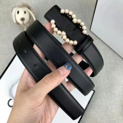 China Popular Luxury Cheap Fashion Jewelry Brand Buckle Famous Designer Genuine Leather Dress Pants Belts For Women for sale