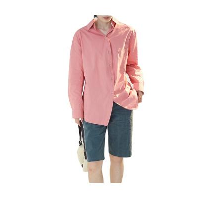 China 2021 hot-selling 100% pure cotton ladies anti-shrink casual shirts, all sizes can be customized for sale