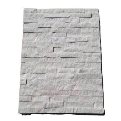 China Traditional Cheapest White Quartzite Cultural Stone Outside Landscape Wall Cladding for sale