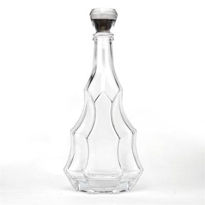 China Beverage Tree Shape Soda Rum Bottle 500ml 750ml Mineral Botol Spring Water Refillable Glass Water Bottle for sale