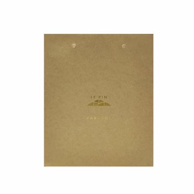 China Recyclable Custom Logo Folded Plain Cheap Recycled Brown Kraft Paper Bags With Handles for sale