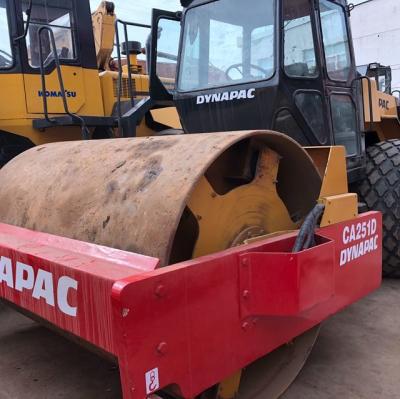 China Used Road Roller Dynapac CA251D for Sale Double Drum asphalt Roller for sale