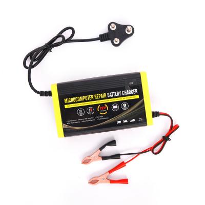 China Universal ; E-bike Lead Acid Electric Scooter Chargers 12v 24v Battery Pulse Repair Automatic 12V Motorcycle Battery Chargers for sale