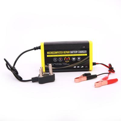 China Universal ; 12v Lead Acid Battery Multiple Intelligent Charger Portable Protection Smart 12v 24v Automatic Battery Charger for sale