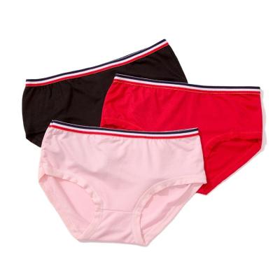 China New Design Antibacterial Fiber Women's Nylon Striped Panties Women's Milk Briefs Panties For Ladies for sale