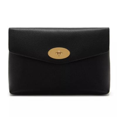 China Classic Women Cosmetic Bag Custom Logo PU Leather Small Women Black Travel Bag Vanity Makeup Ladies Cosmetic Pouch for sale