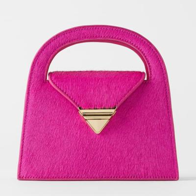 China Mini Small Luxury Women Crossbody Fur Leather Mini Women Crossbody Custom Logo Fur Ladies Purse Chain Purse for sale