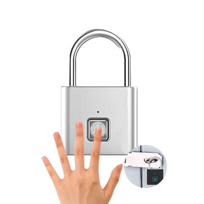 China Small Body Lock Luggage Waterproof Smart Lock Cabinet Padlock Fingerprint Graffiti Fingerprint Padlock Smart Padlock for sale