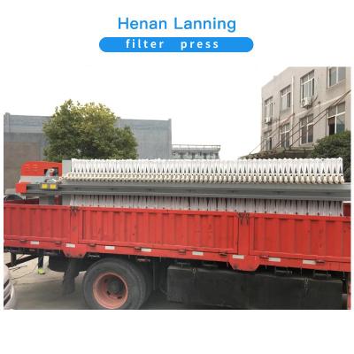 China Automatic industrial water treatment industry sludge plate filter press equipment and frame chamber hydraulic clay membrane filter press price for sale
