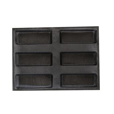 China Good Price Non Stick Silicone Bakery Molds New Products 6 Cup Silicone Loaf Form Molds for sale