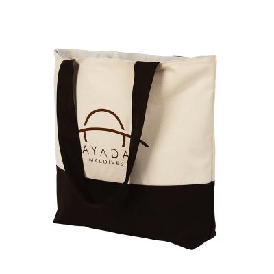 China logotipo orgânico reusável de Tote Bags Standard Size Customized da lona do algodão 14oz à venda