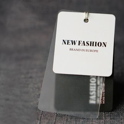China 300gsm fato feito sob encomenda Hang Tags, etiquetas do balanço do cartão do GV 3.5cm à venda