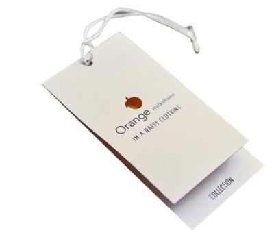 China 400gsm papel fluorescente Hang Tag com impressão de tinta normal à venda