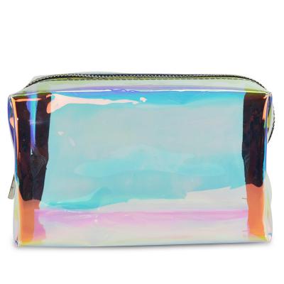 China Organizador cosmético holográfico Shiny Makeup Bag do saco do curso de TPU à venda