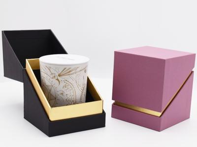 Cina Contenitori di imballaggio di carta organici decorativi del cartone della scatola pieghevole del regalo della candela con l'inserzione della schiuma in vendita