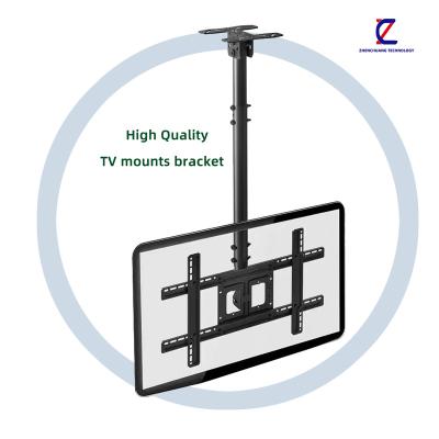 China Durable Adjustable 360 Rotating Full Motion Suitable Hot Mount Ceiling TV Electric Bracket TV Hanging TV Mounts 360 Degree for sale