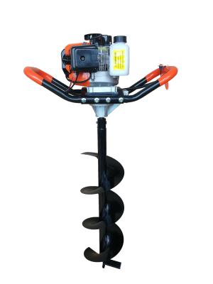 中国 52 CC 2の打撃のガスの柱穴の坑夫1.45 KWのガソリン ガソリン力の氷のオーガー 販売のため