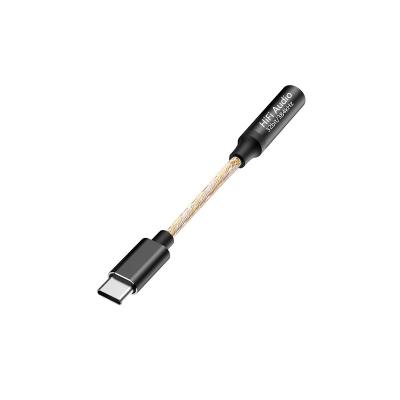 China Headphones.mobile phone monocrystal DAC decoder chip copper type-c to 3.5mm audio adapter for Samsung Google earphone converter for sale