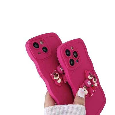 China Shockproof Big wave shaped cute style personalized phone case for iphone for sale