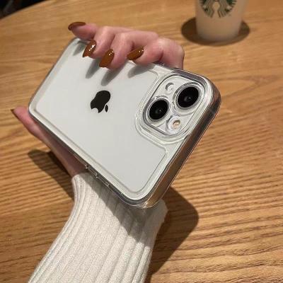 China Shockproof Space Personalized Phone Case Transparent All Inclusive Phone Back Cover ins Wind Phone Case for iPhone for sale