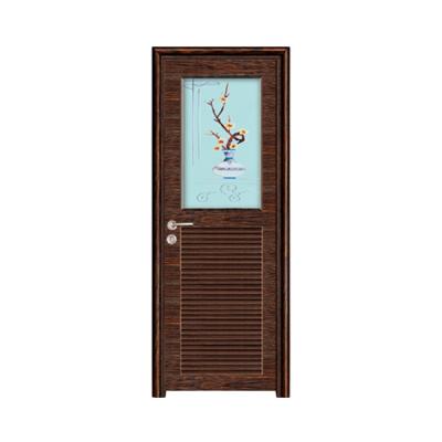 中国 ABYAT Casement Aluminium Interior Glass Door Water Resistant Toilet Door 販売のため