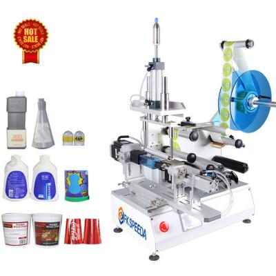 China CE Labeling Speed FK616 Small Semi Automatic Manual Square Flat Bottle Labeling Machine for sale