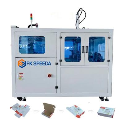 China 500 kg FKT-10 Automatic Corrugated Box Folding Carton Forming Machine Auto Case Tray Erector Cardboard Tray Former Machine for sale