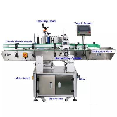 China Wood Packaging Material FK805 Automatic Labeling Machine Round Bottle Jar for sale