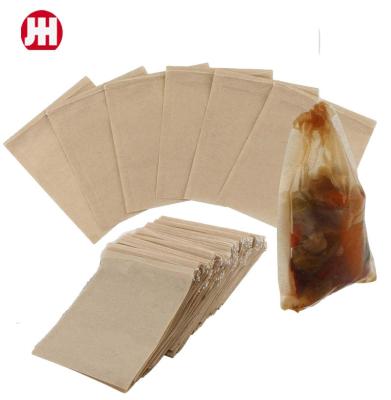 China Wholesale Viable Natural Empty Disposable Filter Bags Tea Infuser Tea Bag With Strings For Loose Leaf Herbal Teas for sale