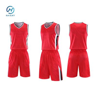 China 100% Polyester Fabric Material Basketball Club Jersey Set for Man and Kid Size XXL in Breathable Design for sale