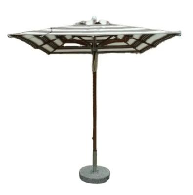 China 10 FT Outdoor beach patio umbrella stripe fabric with Tilt and Crank for restaurant pub furniture---2061D for sale