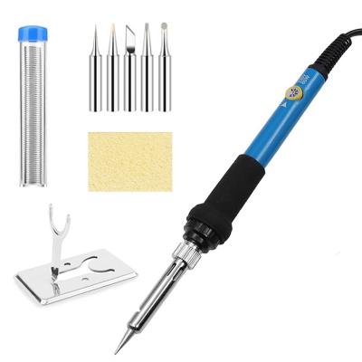 China Pencil Grip handskit 936 10pcs Soldering Iron 110V 220V 60W Thermostatic Electric Mini Solder Iron Station With 6pcs Soldering Tip Solder W for sale