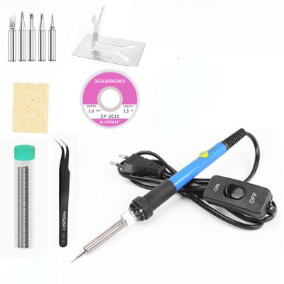 China Pencil Grip handskit 936 Soldering Iron kit 110V 220V 60W With Solder wire 20g desoldering sucker wick on/off soldering iron for sale