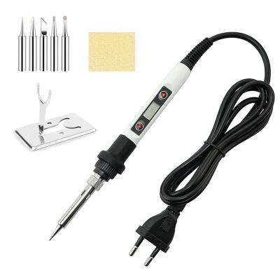 China Pencil Grip HANDSKIT 918 80W digital display Constant Adjustable Temperature Electric Soldering Iron 180~500C Temperature soldering tip for sale