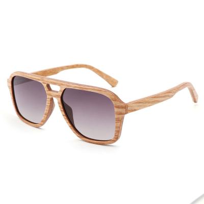 China High Quality Wood Frame Square Sun Glasses UV400 2022 Logo Wooden Sunglasses Polarized Custom Made Men and Women for sale