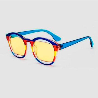 China Oval Women Okulary Przeciwsloneczne Eyewear Men's Yellow Blue Eyewear Zonnebril Sunglasses Ladies Sonnenbrille Fashion UV400 2022 for sale