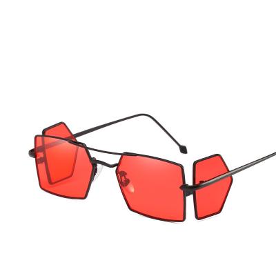 China Newest Men's UV400 Hollow Triangle Wind Sun Glasses Metal Personality Steam Punk Sunglasses Zonnebril Unisex Steam Punk Stylish Sun Glasses for sale