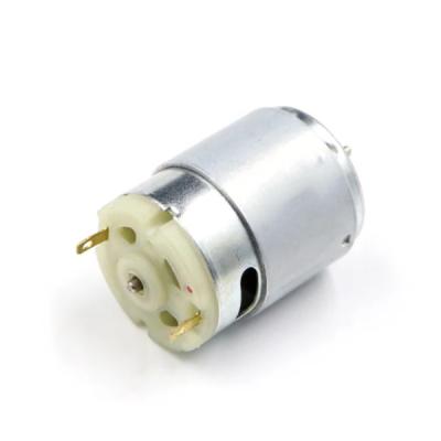 China 6V 12V 27.7mm RS385 DC Motor Double Shaft Small High Torque Motor 6000rpm-12000rpm for sale