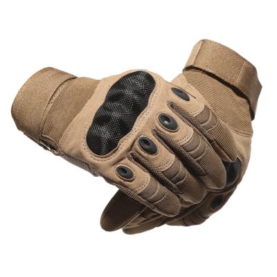China Sport Customized Motorcycle Racing Gloves Carbon Fiber Military Hard Knuckle Tactical Gloves for sale