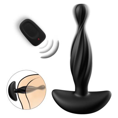 China Butt Wireless Remote Control Anal Plug 16 Frequency Plug Anal Radio Prostate Massager Vibrator Remote Control Sex Toys For Men for sale