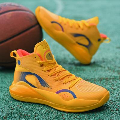 China New Cool Men's Breathable EVA Basketball Shoes Shock Absorption Sports Casual Shoes For Boys for sale