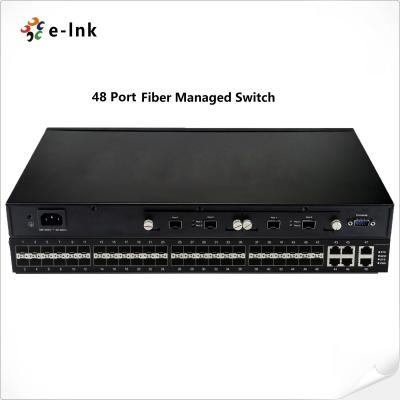 中国 ファイバースイッチ L3 管理 48 ポート ギガビット SFP 2 ポート 10G SFP と 6 ポート コンボ イーサネット 販売のため