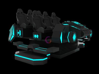 China Theme Park VR Roller Coaster Machine 9D VR Cinema 6 Seats Chair 220V for sale