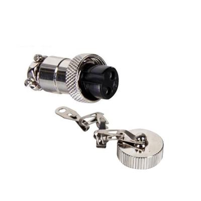 China Metal Dust Plug 3PIN GX16 Plug Connector Male 12MM Aviation GX16 6pin Male 2-10P Automotive Connectors for sale